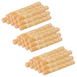 Schecker Gefüllte Kaurollen Büffelhaut mit Joghurt und Lachs Zahnpflege-Snack für Hunde 3 x 264g - 3 x 264 g – Bild 1 von 4