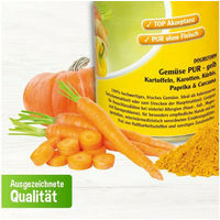 Produktbild von Schecker Gemüse PUR Hund Nassfutter Adult Hypoallergen zur Gewichtsreduktion - 410 g