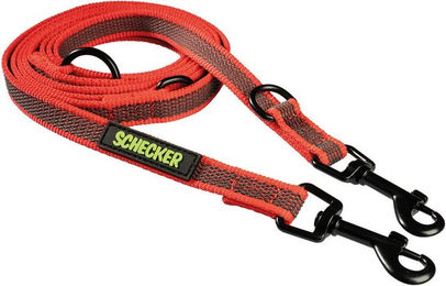 Schecker Gummierte Verlängerungsleine aus Nylon mit 2 Karabinern wasserabweisend - 2,5 m – Bild 1 von 4