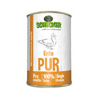 Produktbild von Schecker Hund Nassfutter Ente PUR Monoprotein getreidefrei und glutenfrei 48 x 410 g - 48 x 410 g