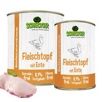 Produktbild von Schecker Hund Nassfutter Ente Stückchen in Sauce getreidefrei und glutenfrei 6 x 820g - 6 x 820 g