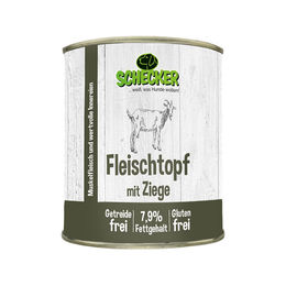 Schecker Hund Nassfutter Fleischtopf mit Ziege Stückchen in Sauce getreidefrei und glutenfrei 6 x 820 g - 6 x 820 g – Bild 1 von 1