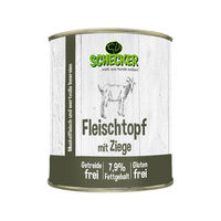 Produktbild von Schecker Hund Nassfutter Fleischtopf mit Ziege Stückchen in Sauce getreidefrei und glutenfrei 6 x 820 g - 6 x 820 g