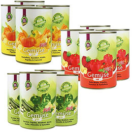 Schecker Hund Nassfutter Gemüse Pur getreidefrei und glutenfrei 36 x 410 g – Bild 1 von 8