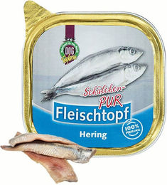 Schecker Hund Nassfutter Hering Monoprotein Getreidefrei Adult 200g - 200 g – Bild 1 von 4