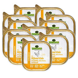Schecker Hund Nassfutter Huhn mit Linsen zur Gewichtsreduktion und bei Allergien 12 x 200 g – Bild 1 von 2
