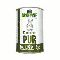 Produktbild von Schecker Hund Nassfutter Kaninchen PUR getreidefrei und glutenfrei für sensitive Hunde 1410 g - 410 g