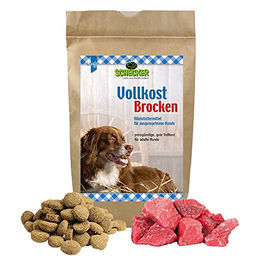 Produktbild von Schecker Hund Trockenfutter Vollkost Brocken mit Fleisch für alle Altersstufen und Größen 2 x 12 kg - 2 x 12 kg