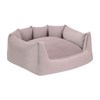 Produktbild von Schecker Hundebett Greetsiel Rosa mit Anti-Slip Boden und waschbarem Bezug 75 x 60 cm
