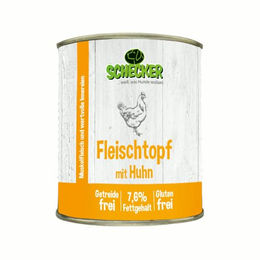 Schecker Hundefutter Fleischtopf mit Huhn Stückchen getreidefrei und glutenfrei Adult 820g - 820 g – Bild 1 von 1