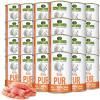 Produktbild von Schecker Hundefutter Nassfutter Pute Stückchen in Sauce getreidefrei glutenfrei hypoallergen 24 x 410 g - 24 x 410 g