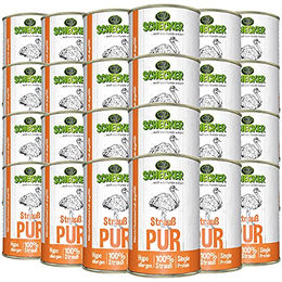 Schecker Hundefutter Strauß Pur getreidefrei 24 x 410 g Dose - 24 x 410 g – Bild 1 von 2
