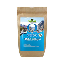 Schecker Hundefutter Trockenfutter Omega mit Lachs glutenfrei 12 kg - 12 kg – Bild 1 von 2