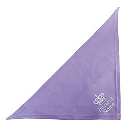 Schecker Hundehalstuch Bandana Lila Bestickt mit Prinzessin Krone und Hundename 65 cm - 65 cm – Bild 1 von 3