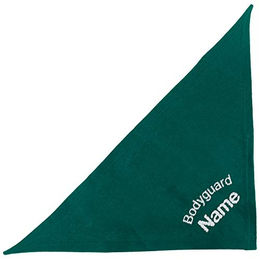 Produktbild von Schecker Hundehalstuch Bandana Petrol 50cm mit Bodyguard und Hundename Bestickt