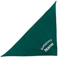 Produktbild von Schecker Hundehalstuch Bandana Petrol mit Bodyguard und Hundename Bestickt 35cm