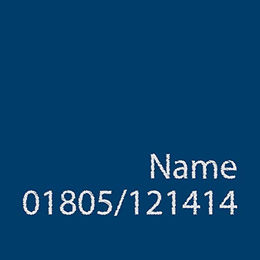 Schecker Hundehalstuch Blau Bestickt mit individuellem Namen und Telefonnummer 50cm - 50 cm – Bild 1 von 2