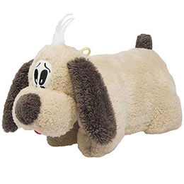 Schecker Hundekissen aus Fleece in Beige Größe M – Bild 1 von 3