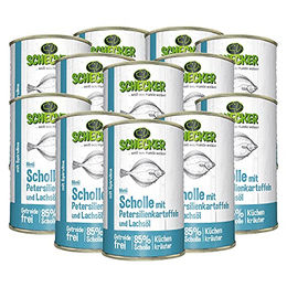 Schecker Hundemenü Fisch Nassfutter getreidefrei glutenfrei hypoallergen 12 x 410 g - 12 x 410 g – Bild 1 von 3