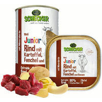 Produktbild von Schecker Hundemenü Junior Nassfutter Rind Getreidefrei - 410 g