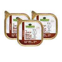 Produktbild von Schecker Hundemenü Junior Rind mit Kartoffel Fenchel und Banane getreidefrei und hypoallergen 3 x 200g - 3 x 200 g