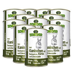 Schecker Hundemenü Kaninchen mit Buchweizen und Kürbis getreidefrei 12 x 410 g - 12 x 410 g – Bild 1 von 2