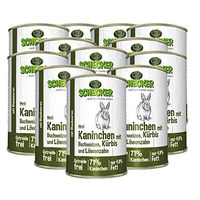 Produktbild von Schecker Hundemenü Kaninchen mit Buchweizen und Kürbis getreidefrei 12 x 410 g - 12 x 410 g