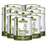 Produktbild von Schecker Hundemenü Kaninchen mit Buchweizen und Kürbis getreidefrei 12 x 820 g - 12 x 820 g