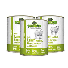 Schecker Hundemenü Lamm mit Reis glutenfrei 3 x 820g - 3 x 820 g – Bild 1 von 2