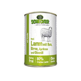 Produktbild von Schecker Hundemenü Lamm mit Reis glutenfrei 6 x 820 g - 6 x 820 g