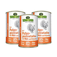 Produktbild von Schecker Hundemenü Putengeschnetzeltes mit hohem Fleischanteil glutenfrei 3 x 410 g - 3 x 410 g