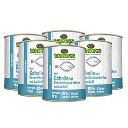 Schecker Hundemenü Scholle mit Fisch Nassfutter für Hunde getreidefrei 6x820 g - 6 x 820 g – Bild 1 von 3