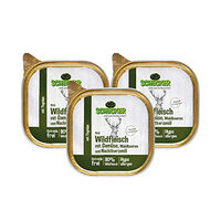 Produktbild von Schecker Hundemenü Wildfleisch mit Gemüse und Waldbeeren getreidefrei hypoallergen 3 x 200 g - 3 x 200 g