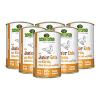 Produktbild von Schecker Hundennassfutter Junior Ente mit hohem Fleischanteil weizenfrei 6 x 410g - 4 x 410 g