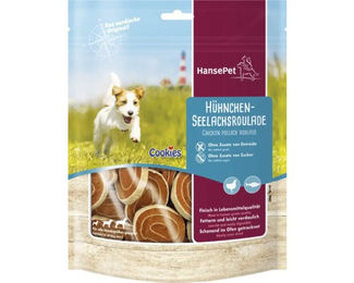Schecker Hundesnack Cookies Hähnchen-Seelachs Roulade Light für alle Altersstufen 400g - 2 x 200 g – Bild 1 von 7