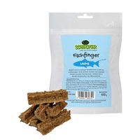 Produktbild von Schecker Hundesnack Fischfinger Lachs Trockenfleisch getreidefrei monoprotein 100g - 100 g