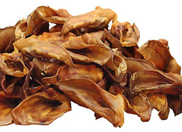 Schecker Hundesnack Schweineohren Monoprotein Naturkaufartikel 1 kg - 1 kg – Bild 1 von 4