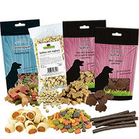 Produktbild von Schecker Hundesnacks Testpaket Hypoallergen mit Strauß und Lamm für Adult Hunde