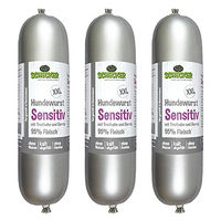 Produktbild von Schecker Hundewurst XXL Sensitiv Nassfutter für Hunde Getreidefrei mit hohem Fleischanteil 3 x 800g - 3 x 800 g