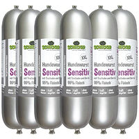 Produktbild von Schecker Hundewurst XXL Sensitiv Nassfutter für Hunde getreidefrei mit hohem Fleischanteil 6 x 800g - 6 x 800 g