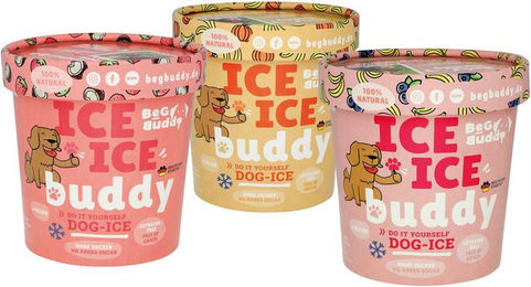 Schecker ICE ICE Buddy Hundeeis Kürbis-Banane vegan glutenfrei und ohne Zuckerzusatz - 66 g – Bild 1 von 10
