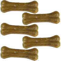Produktbild von Schecker Kauknochen aus Rinderhaut für Hunde, Monoprotein, 300g (5 Stück à 13cm) - 5 x 60 g