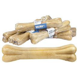 Produktbild von Schecker Kauknochen für Hunde mit Rinderpansen-Füllung und Rinderhaut proteinreich 1,5 kg - 10 x 170 g