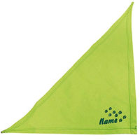 Produktbild von Schecker Kiwi Besticktes Hundehalstuch mit Pfotenmotiv und individuellem Namen in Grün 65 cm