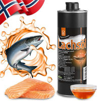 Produktbild von Schecker Lachsöl aus Norwegen für Haut und Fell 1 Liter - 1000 ml