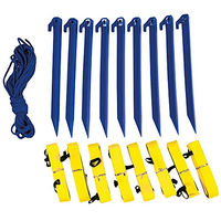 Produktbild von Schecker Longier Set Schleppleine für Hunde aus Nylon in Blau und Bunt