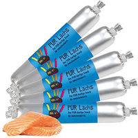 Produktbild von Schecker Meatfingers PUR Hundewurst Lachs Monoprotein ohne Zusatzstoffe 5 x 70 g - 5 x 70 g