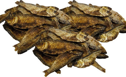 Schecker Mojarra Snackfisch Naturkaukartikel für alle Größen ohne Farb- und Aromastoffe sowie Konservierungsstoffe 3 x 250g - 3 x 250 g – Bild 1 von 5