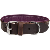 Produktbild von Schecker Moorfeuer Hundehalsband aus Leder handgefertigt braun Halsumfang 24-32 cm