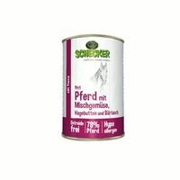 Produktbild von Schecker Nassfutter Hundemenü Pferd mit Mischgemüse 410g - 410 g